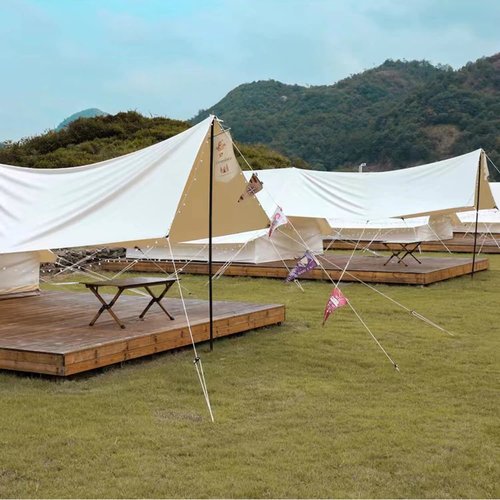 Smithok 8 Pack High-Reflective Guy Lines 4mm Tent Cords High-Strength Lightweight Camp Ropes with Aluminum Adjuster Tensioner for Tent, Tying Down Tarps, Camping, Outdoor Packaging (Khaki)