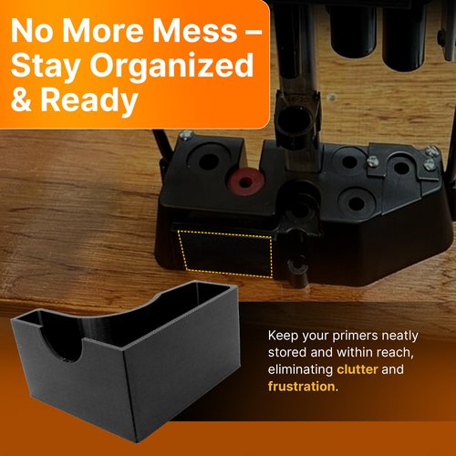 SplashNColor Lee Load All 2 Primer Feeder Tray Insert, Shotshell Reloading Press High Capacity Primer Storage, Primer Tool for Faster Reloading, Load-All Primer Tray Lee Load-All II, Black