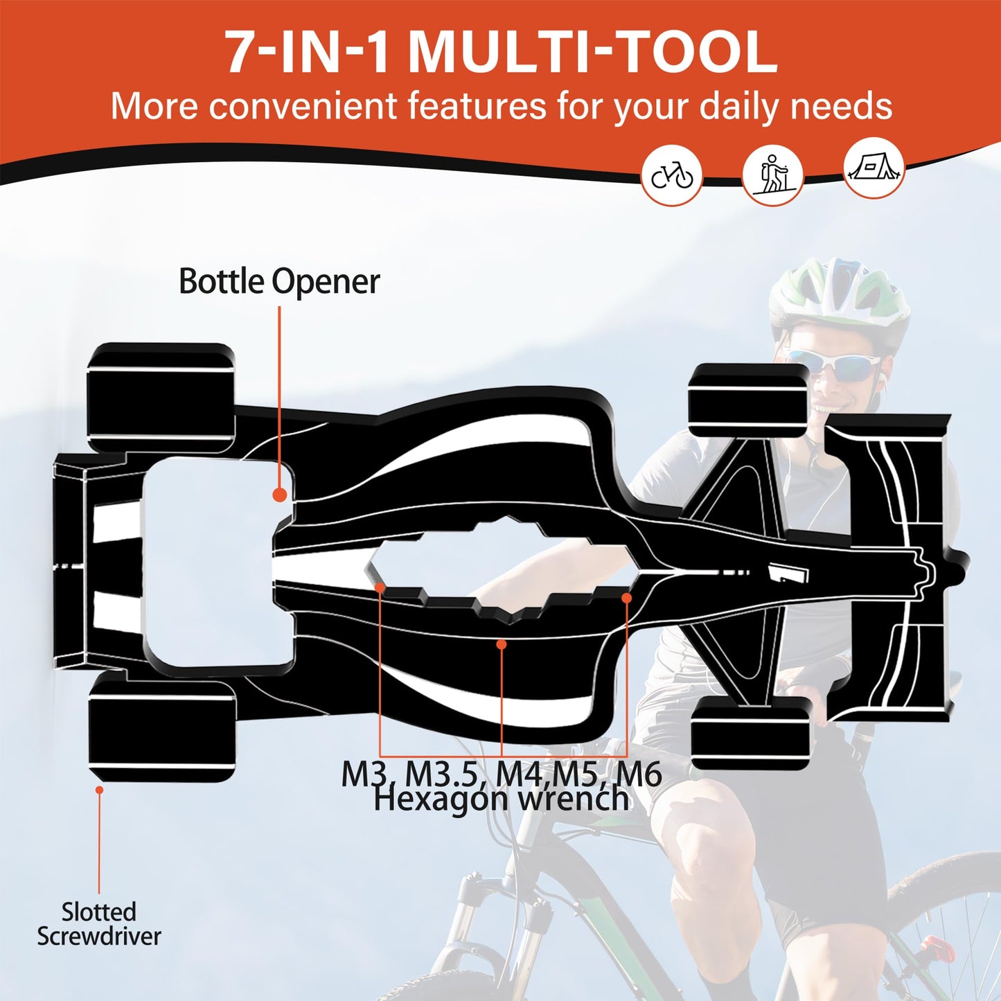 Funny Multitools Gadgets Men Gifts - Creative Racing Style 7 in 1 Small Tools for Dad Husband, Christmas Stocking Stuffer Gift Idea Boyfriend Son, Unique Gift for Birthday, Fathers Day, Valentines Day