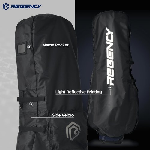 Regency Golf Bag Travel Rain Cover - Premium Waterproof Storage Protector for Golf Clubs, Durable Golfbag Club Covers - Universal Fit, Easy Access Design (Orange)