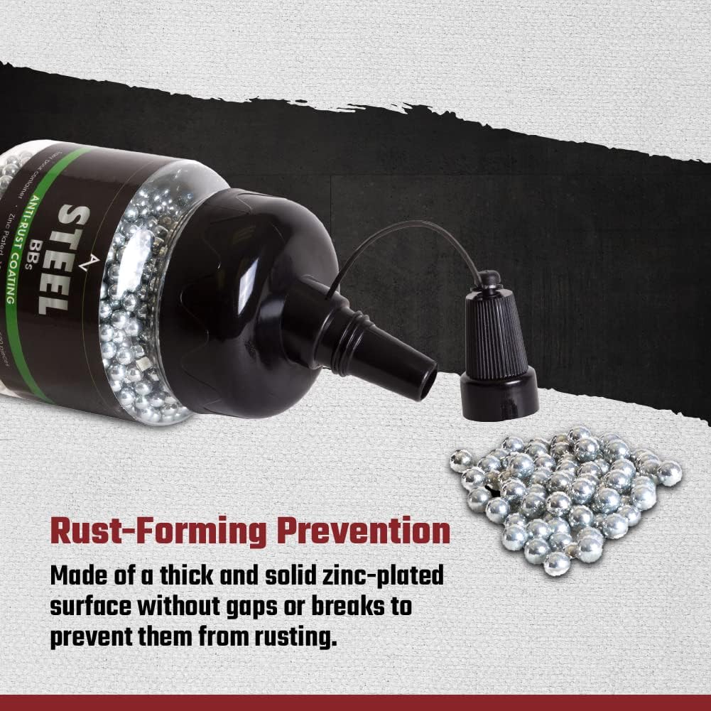 Air Venturi Steel BBS, 177 Cal, 5.1 Grains, Zinc-Plated, 2,500ct,Chrome