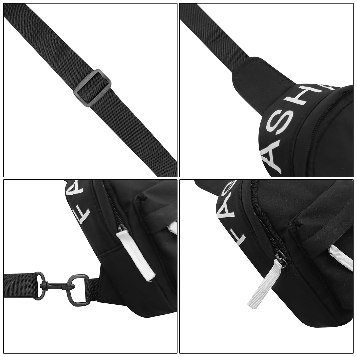 Fashion Chest Sling Bag for Little Boys Kids Mini Canvas Crossbody Bag Casual Phone Chest Bag for Sport Travelling Hiking