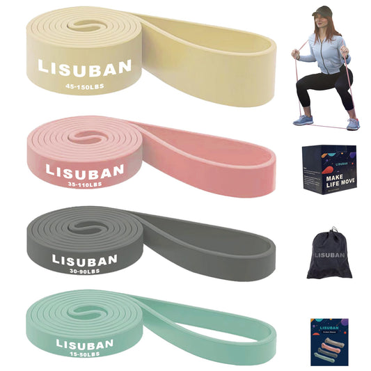 LISUBAN Pull Up Bands, Exercise Bands Resistance, Resistance Bands, Pull Up Assistance Bands, Workout Bands Resistance, Bands for Working Out, Ideal for Strength Training, Assisted Pull-ups, Gym