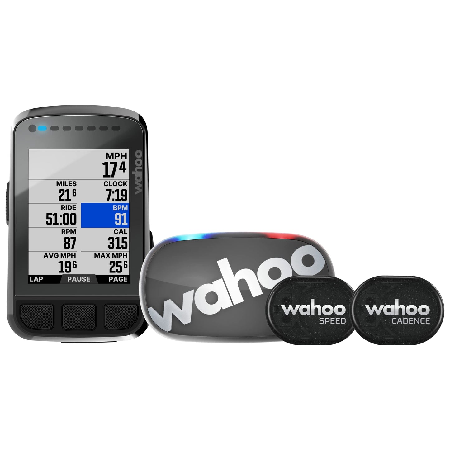 Wahoo ELEMNT Bolt V2 GPS Cycling/Bike Computer Bundle & Wahoo TICKR FIT Heart Rate Armband, Bluetooth, ANT+