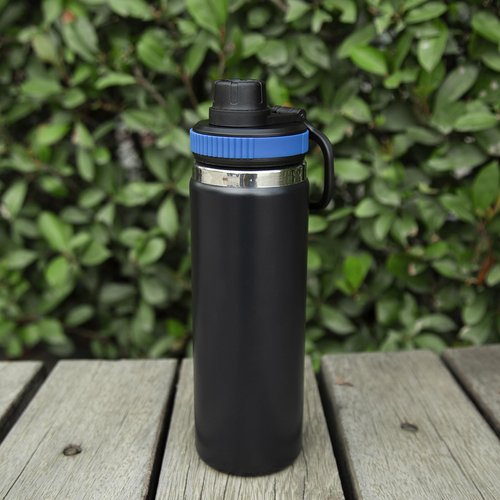 Lid for Hydro Flask Wide Mouth Sport Water Bottles, Spout Lid for Hydroflask 18 oz 32 oz 40 oz Wide Mouth Bottle Lid Replacement Cap (Black)