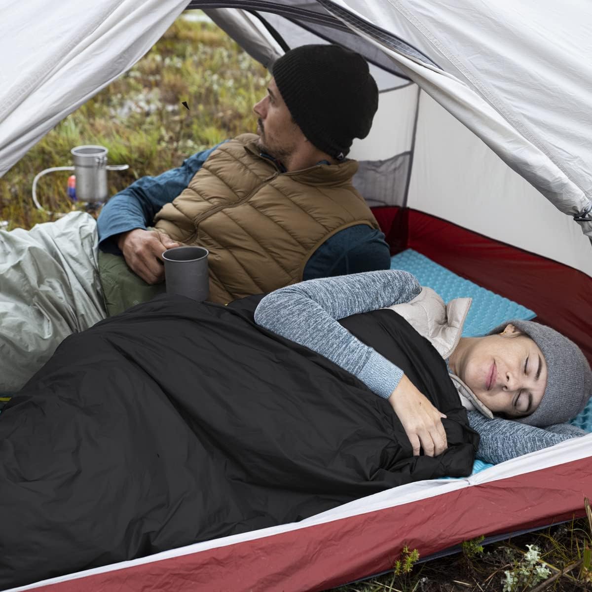 Naturehike Lightweight Compact Sleeping Bag, Envelope Ultralight Backpacking Sleeping Bag Portable, Waterproof, Comfort with Compression Sack for Cold&Warm, Camping, Traveling, Hiking