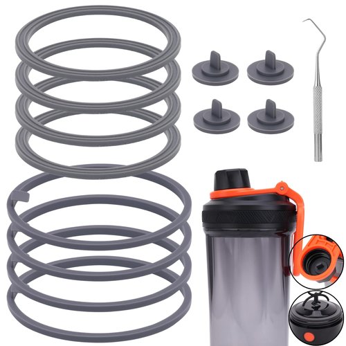 YINORD Gasket Replacement for VOLTRX Electric Protein Shaker Bottle, Shaker Bottle Gasket Silicone Sealing Ring Seal Parts Replacement,Compatible with VOLTRX USB Rechargeable Mixer Cup (13)