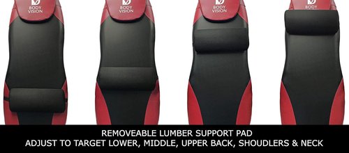 Body Vision IT9825 Premium Inversion Table with Removable Head Pillow & Lumbar Support Pad, - Heavy Duty - up to 250 lbs., Red