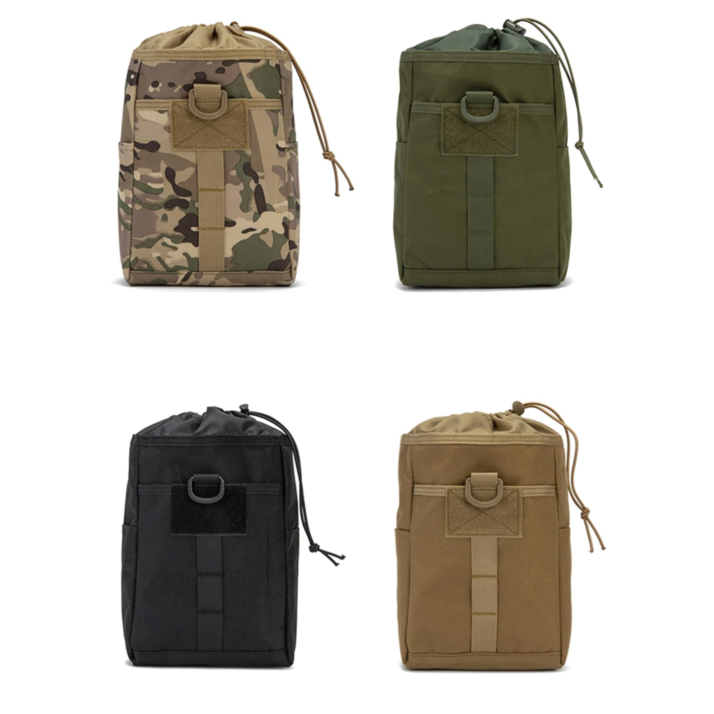 HAYUNEVER Tactical Molle Dump Pouch, Adjustable Drawstring Magazine Pouch, Roll Up Folding Mag Pouch Utility Waist Bag