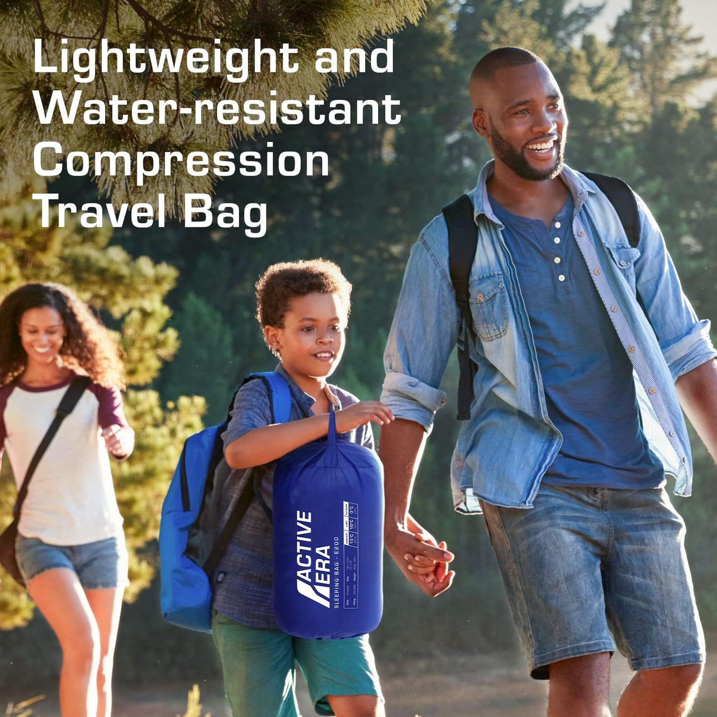 Active Era Ultra Lightweight Sleeping Bag Indoor & Outdoor - Compact, Ultralight Sleeping Bag for Warm Weather - Camping Sleeping Bags for Warm Weather, Sleepovers, Fishing, Outdoor Camping and Hiking