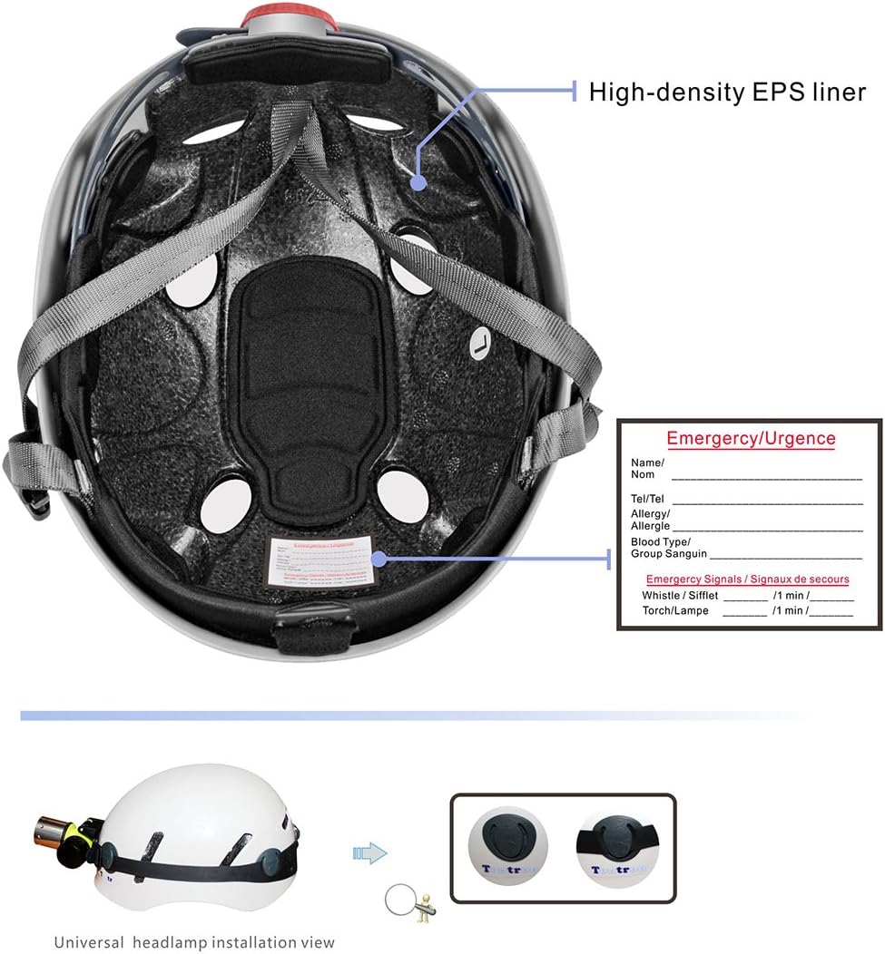 Tontron Adult Hiking Climbing Caving Work Helmet