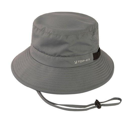 Mens Wide Brim Golf Bucket Cooling Sun Hat XL XXL SPF UV Protection Boonie Sunhat Summer Hiking Outdoor Fishing Extra Large Size 8 24" Grey