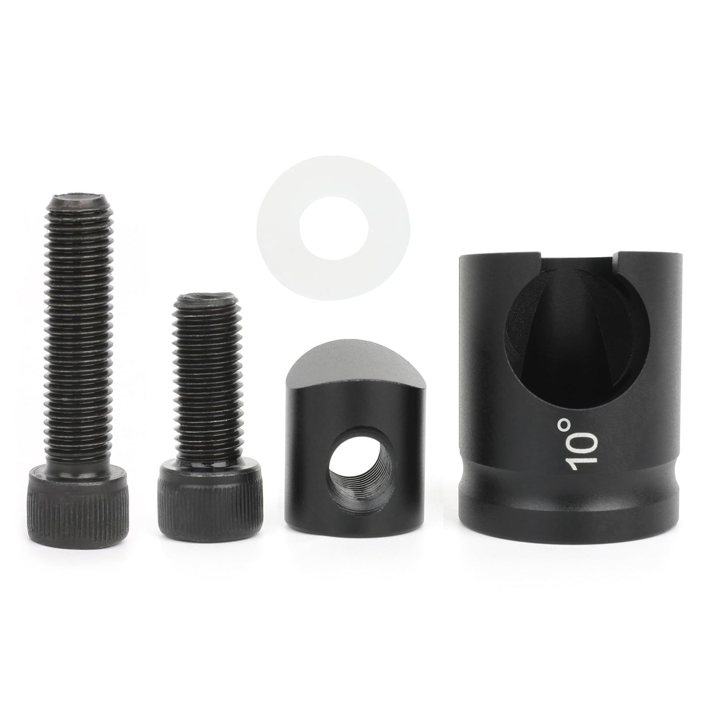 AMEYXGS Archery Quick Disconnect Matte Black 0/5/8/10 Degree for Compound&Recurve Bow Stabilizer Hunting or Target Practice (10 Degree)