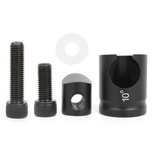 AMEYXGS Archery Quick Disconnect Matte Black 0/5/8/10 Degree for Compound&Recurve Bow Stabilizer Hunting or Target Practice (10 Degree)