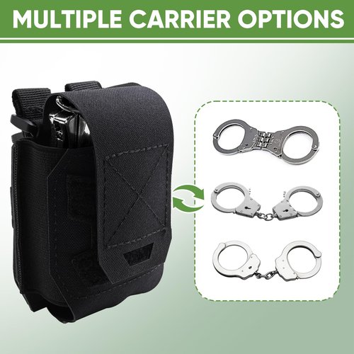 NEXT STATION Handcuff Holster，MOLLE Hand Cuff Case fits Multiple Cuffs,Handcuff Pouch for Duty Belt Law Enforcement Quick Release Durable