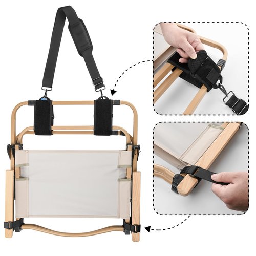 Xxerciz Carry Strap for Beach Chair Folding Chair, Adjustable Shoulder Strap for Camp Chair, Replacement Carry Strap for Beaches, Camping, Backpacking, Picnics and Other Items
