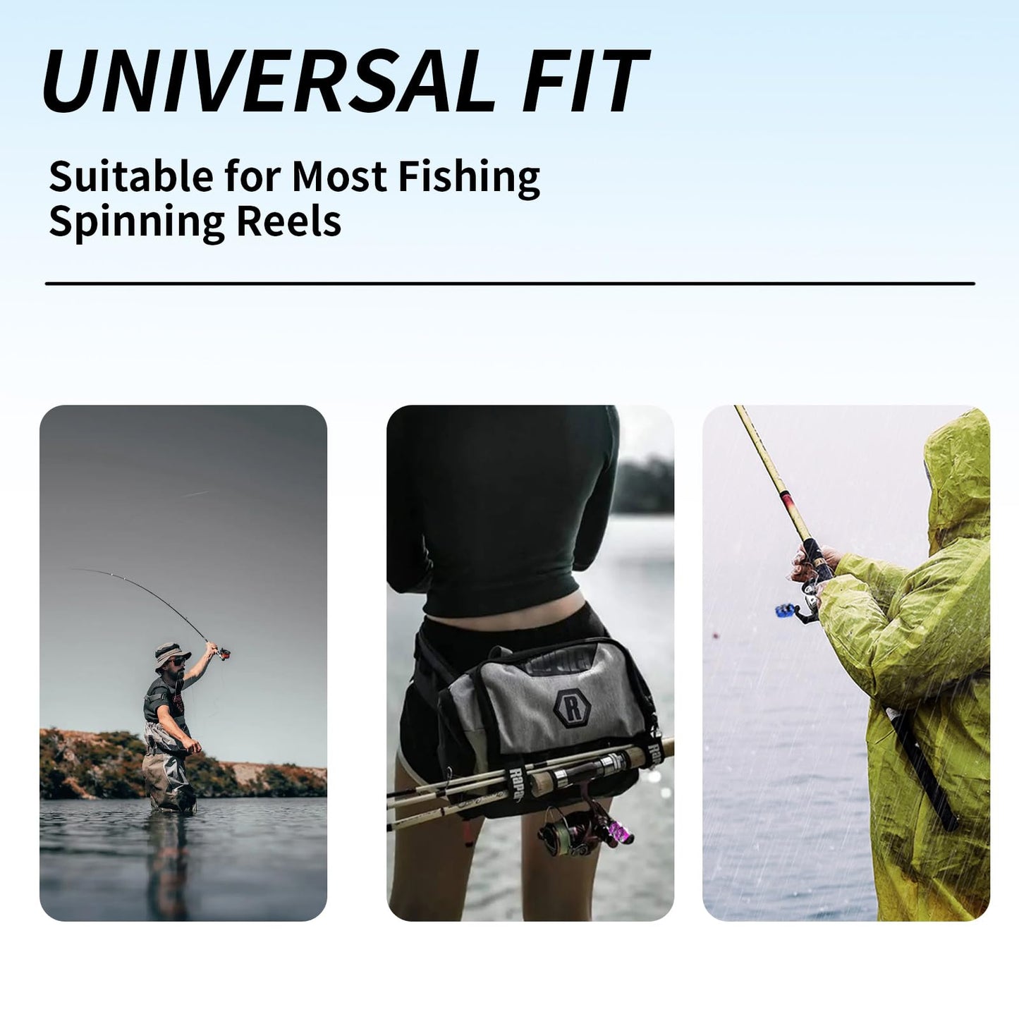 9Pack Rubber Fishing Reel Handle Grip Sleeve Non-Slip Baitcaster Knob Covers for Casting or Spinning Reel Customizable Handle Cover Tape Baitcasting Baitcaster Handle Grip