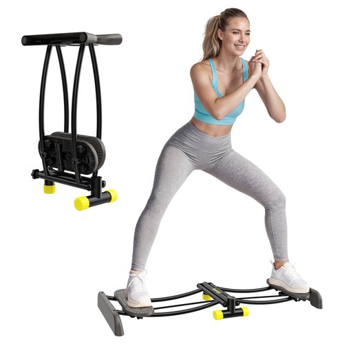 ZIWWVY Ski Trainer, Simulated Ski Machine, Adjustable Resistance Bands Machine Exercise Equipment for Leg Pelvic Floor Muscle Workout, Fun Cardio Fitness Equipment for Home Full Body Workout