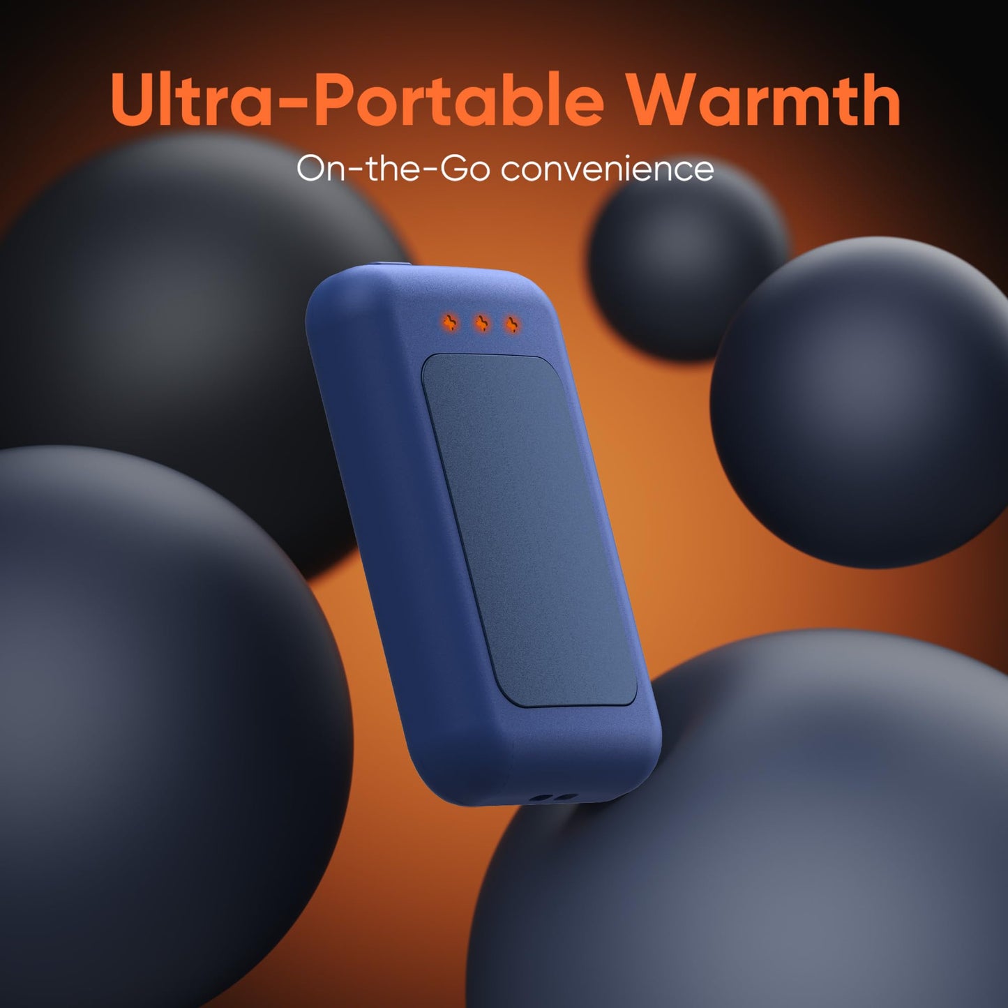 AI Hand Warmers Rechargeable, Reusable Portable Electric Hand Warmer, Fast Intelligent Heating in 1 Second, Gifts for Christmas, Outdoor, Golf, Hunting, Camping Accessories Blue 2Pack