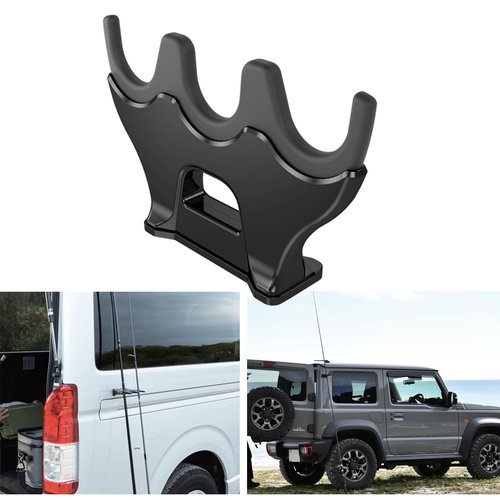 TRANSWARPS Magnetic Fishing Rod Car Stands, Portable Outdoor Fishing Rod Storage Rack, Soft Silicone Car Pole Fly Fishing Pole Holder with 3 Holder Slots