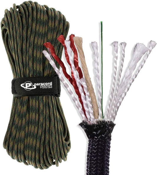 Paracord Planet Wilderness Cord – Lengths from 10 to 1000 Feet – Available in a Variety of Colors