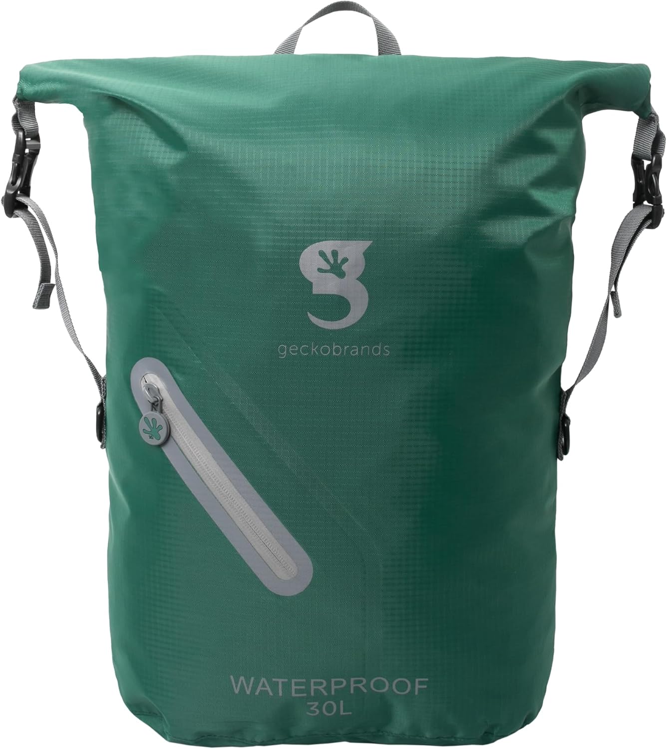 geckobrands Lightweight 30L Waterproof Backpack - Lightweight Watertight Outdoor Bag Hiking Traveling Light Water Activities