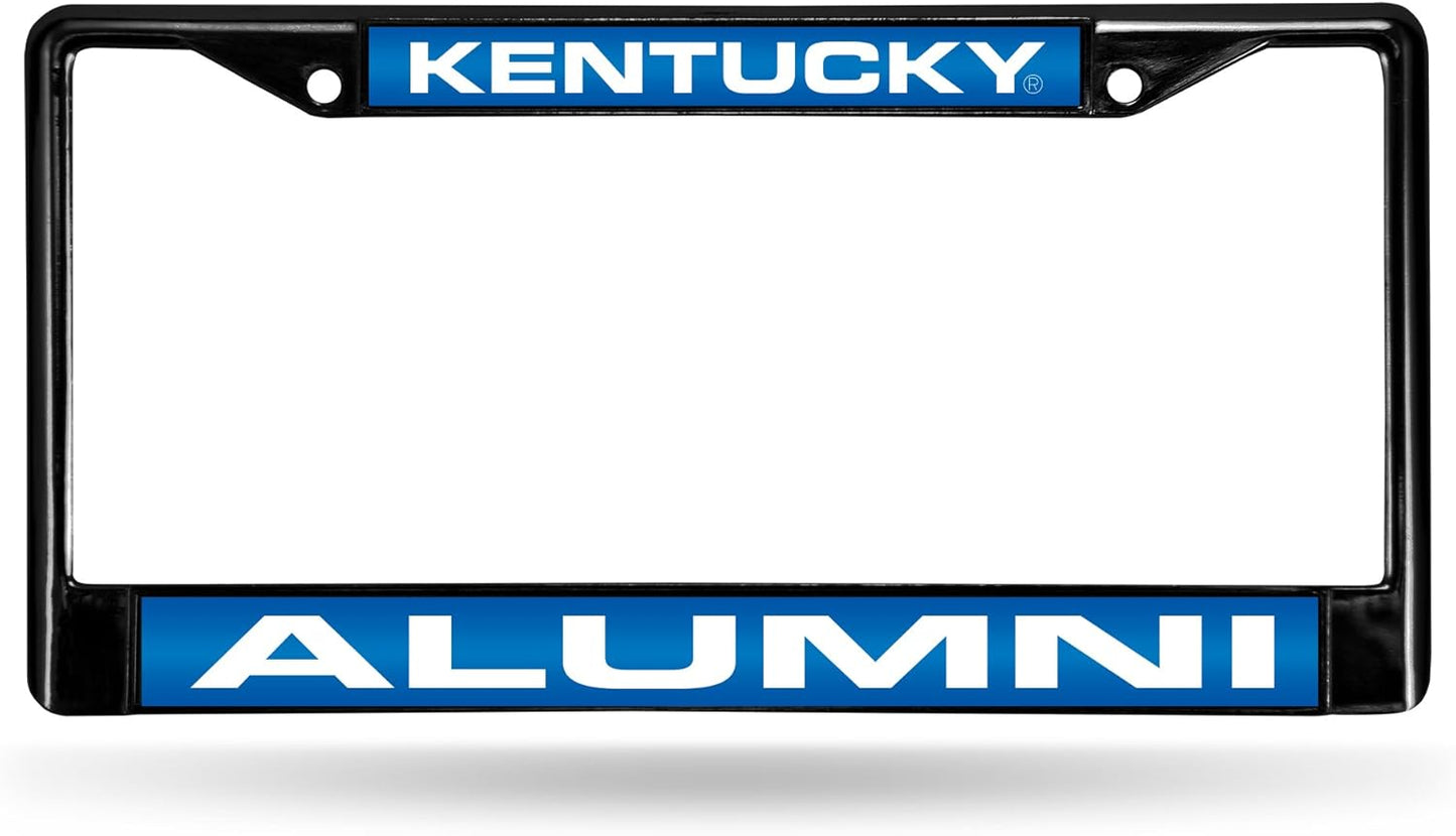 Rico Industries NCAA Black Laser Cut Chrome Frame 12" x 6" Black Laser Cut Chrome Frame - Car/Truck/SUV Automobile Accessory