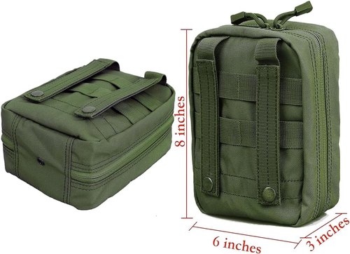 Carlebben EMT Pouch MOLLE Ifak Pouch Tactical MOLLE Medical First Aid Kit Utility Pouch