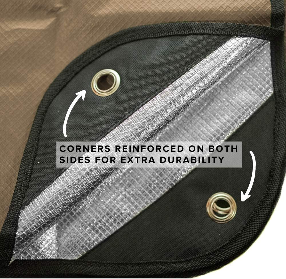 Arcturus Insulated Tarp | Reusable Heavy Duty Thermal Survival Blanket – 60 x 82 inches, Reflects 90% Body Heat, Waterproof, Windproof, 3-Layer Design, Reinforced Grommets, Olive Green