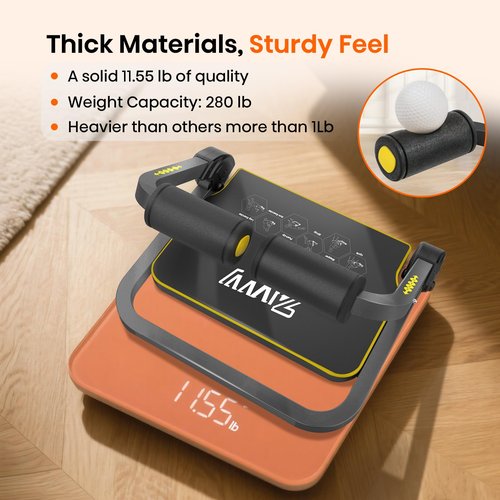 ZIWWVY Ab Workout Equipment, Ab Machine for Stomach Workout, Ab Trainer Machine for Home, Sit Up Machine with Resistance Bands and 330 LBS Weight Capacity, Ab Crunch Machine for Home Exercise