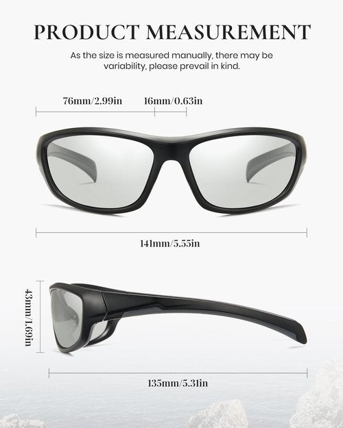 Marino Bonatti Fishing Sunglasses for Men Polarized UV400 Fishing Glasses to See Fish in Water Sports Sun Glasses MBP1003