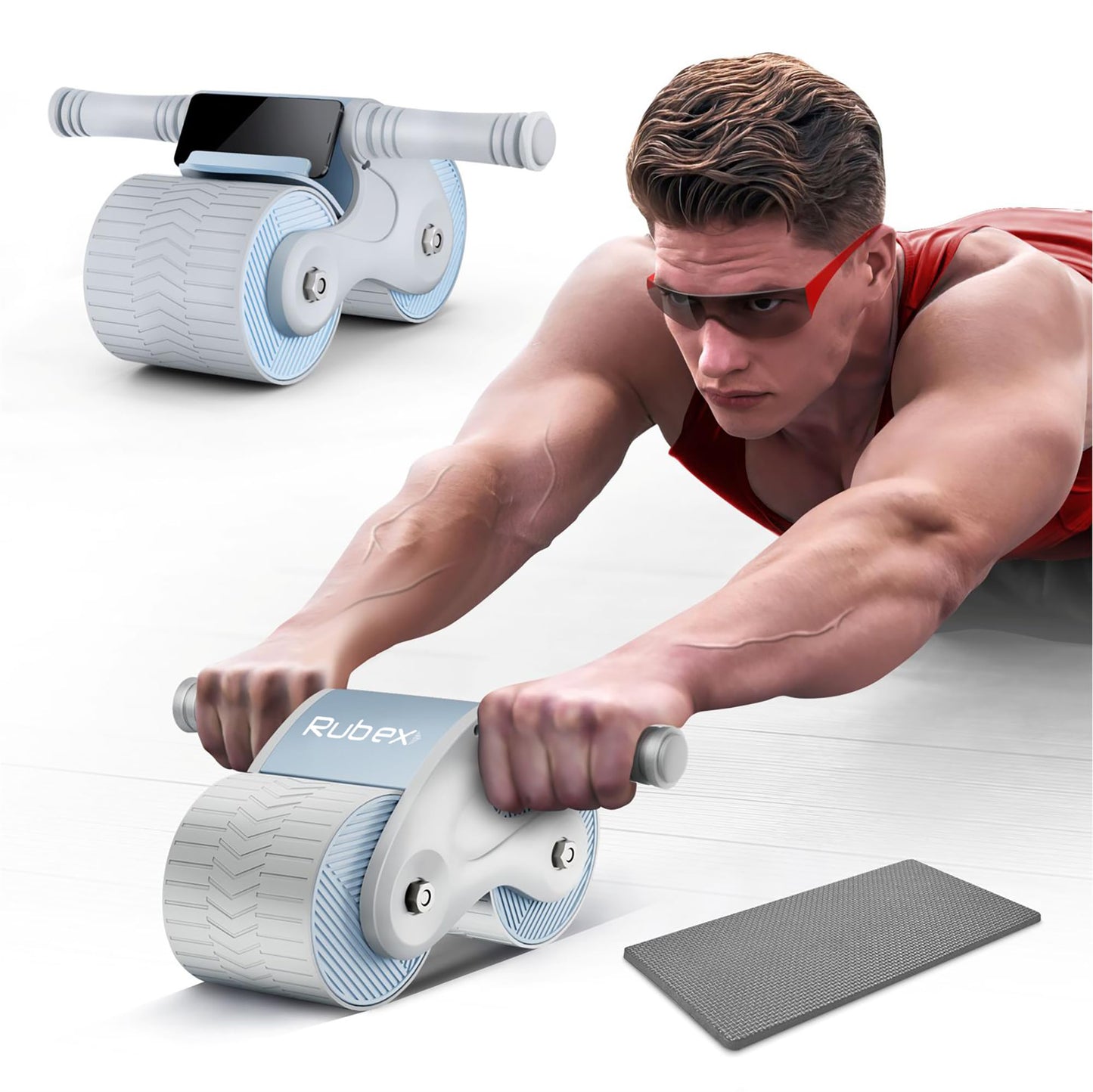 Automatic Rebound Abdominal Wheel - Innovative Core Workout Equipment Ab Roller Wheel Ab Workout Equipment Ab Exercise Equipment Workout Equipment Home Gym Equipment Ab Machine for Men Women for
