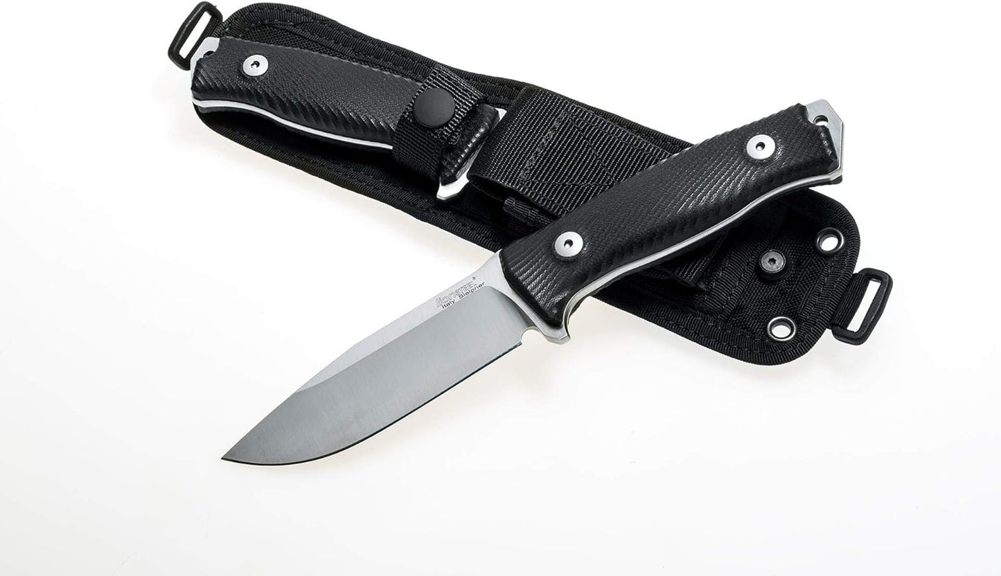 LionSTEEL M5 Fixed Blade Outdoor and Camp Knife – Sleipner Steel Blade, Wood, G10 or Micarta Handles, Torx T8 Screws, Sheath Included