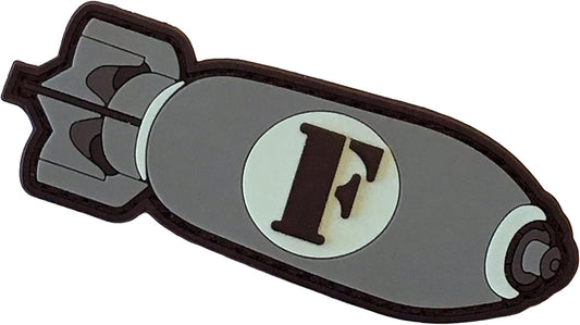 F-Bomb Morale Patch with Hook Backing (Pink)