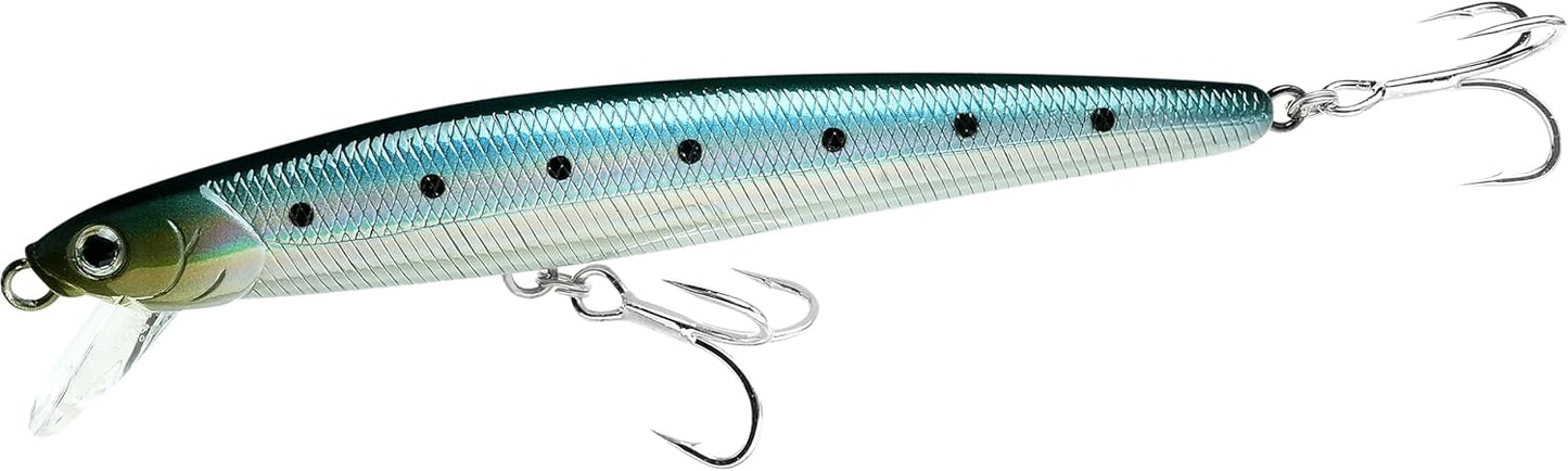 LUCKY CRAFT FlashMinnow 130MRS, Saltwater Surf Fishing Lures, Jerkbait, Halibut, Surf Perch, Calico Bass, White Seabass, Striped Bass, Sinking, Fishing Gear, Fishing Accessories, Fishing Tackle