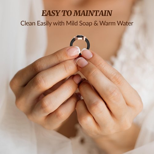 Stylish Silicone Ring for Women, Comfortable Silicone Wedding Band for Everyday Wear & Special Occasions, Flexible and Durable for Active Lifestyle, Easy to Clean (Size 6)