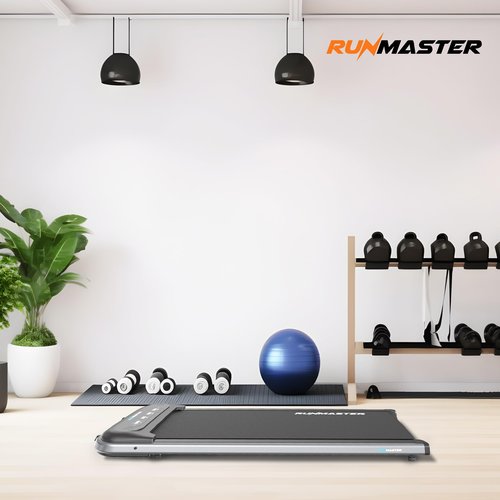 RunMaster Under Desk Treadmill - Portable 320lb Capacity, Quiet, Efficient, Installation Free, Space-Saving Jogging Machine That Transform Your Home/Office into a Fitness Hub Workout - Black