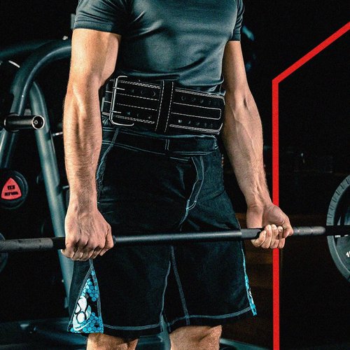 Hawk Sports HHR Power Lifting Belt, Suede Leather Double-Prong Weightlifting Belt, 4-inch Wide x 10mm Thick, Maximum Support & Protection for Weightlifting and Powerlifting