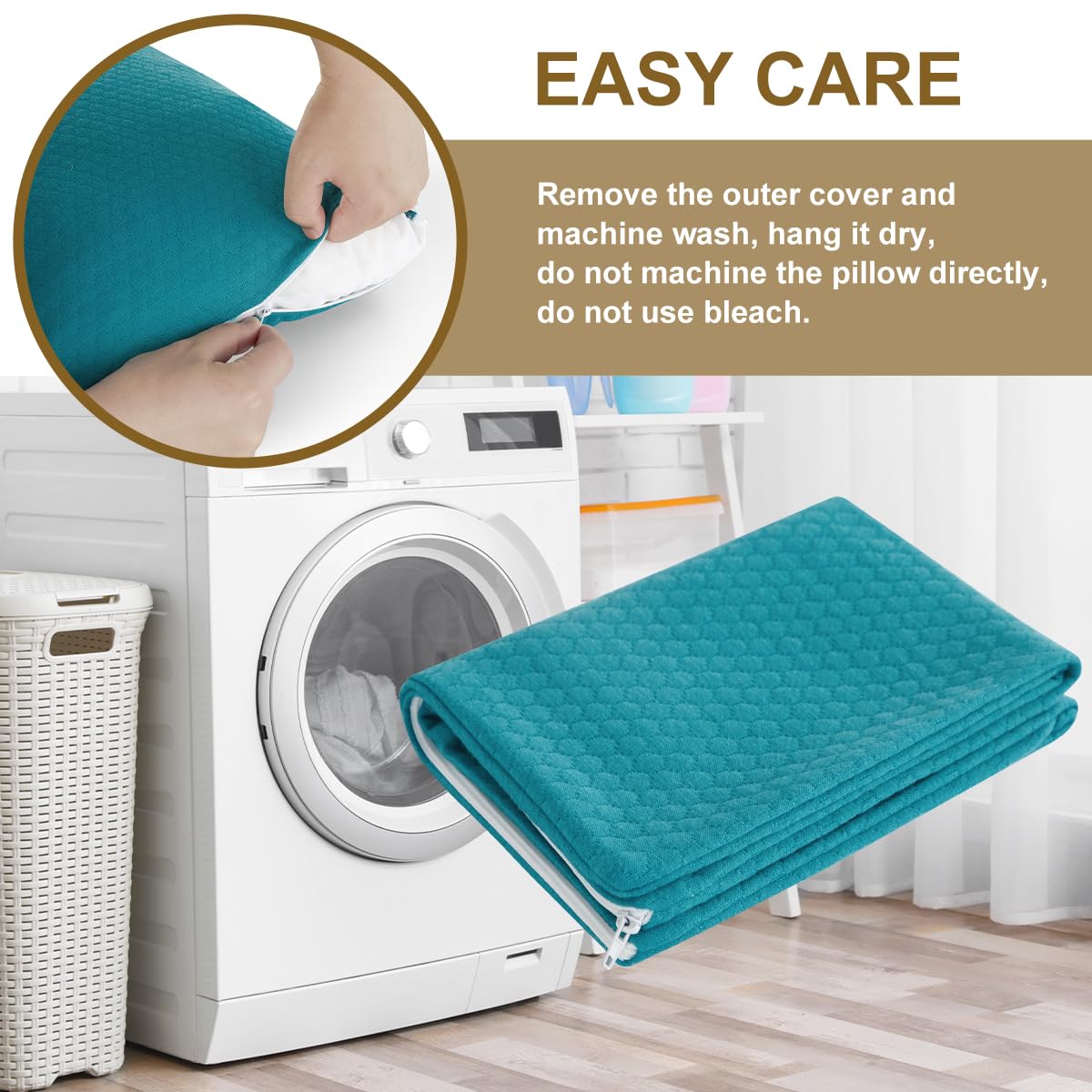 Ivellow Memory Foam Travel Pillow Compressible Camping Pillow for Sleeping Shredded Memory Foam Pillow Compact Firm Supportive Small Pillow for Adults Kids Outdoor Backpacking Hiking Essential Gear-M