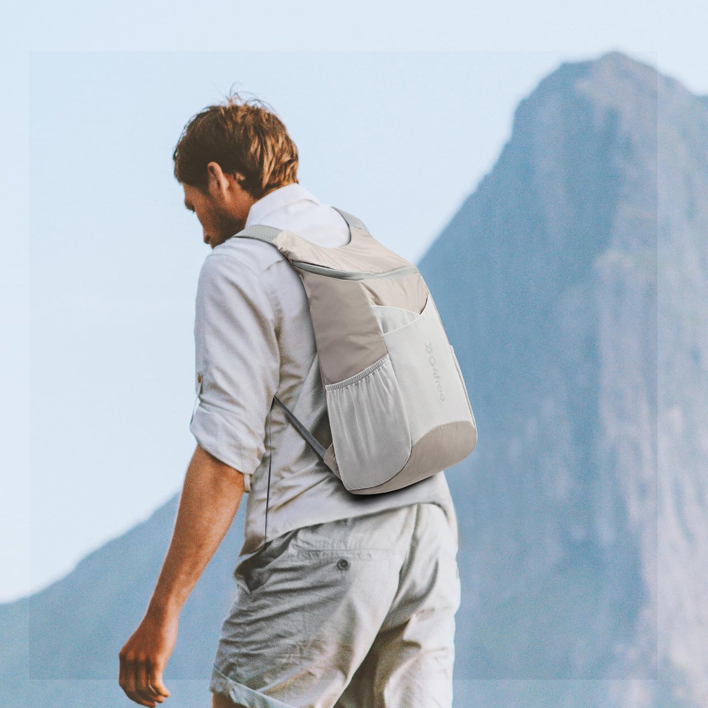 G4Free 11L Hiking Backpack Small Ultra light Packable Backpack Travel Bag for Women Men Casual Outdoor Camping Daypack (Grey)