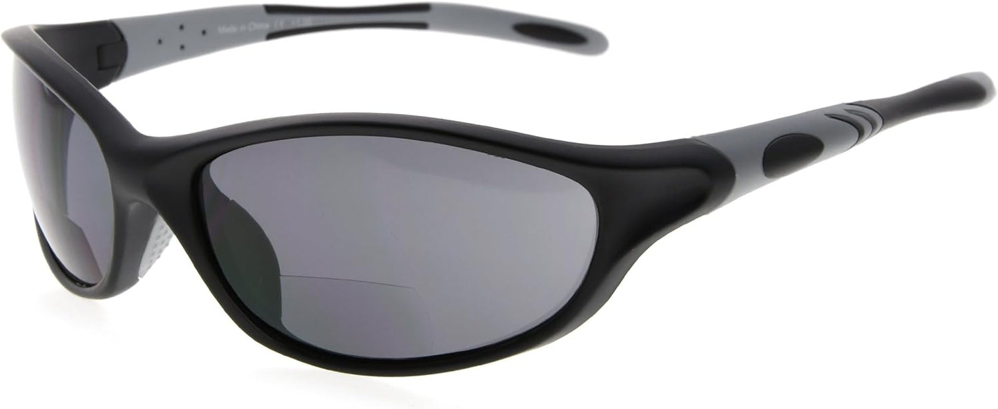 Eyekepper TR90 Frame Bifocal Sports Sunglasses Baseball Running Fishing Driving Golf Softball Hiking Sunshine Readers