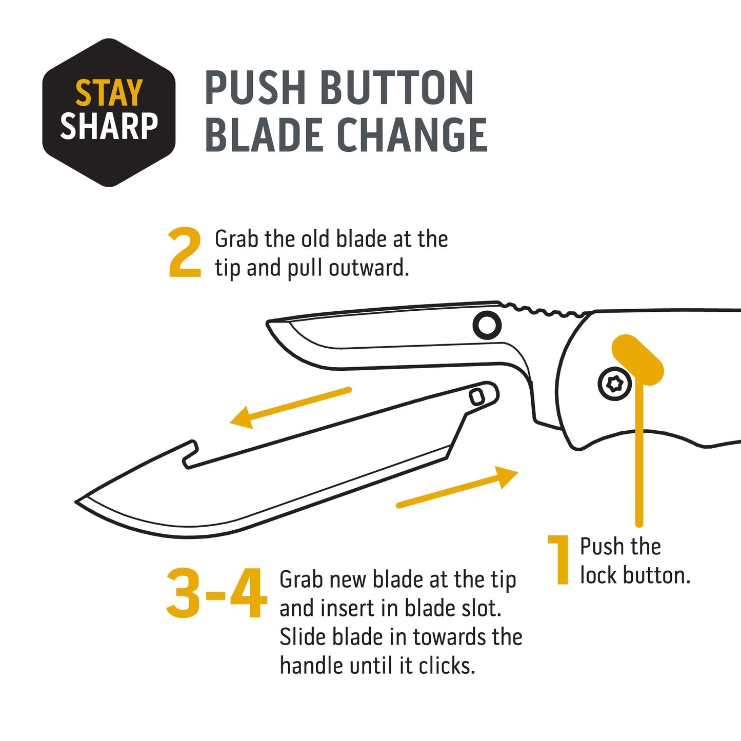 OUTDOOR EDGE Razor Mini Folding Pocket Knife - Compact 2.2" EDC with RazorSafe Replaceable Blades - Perfect Small Everyday Carry Knife for Men Women - Includes 2 Replaceable Drop Point Blades