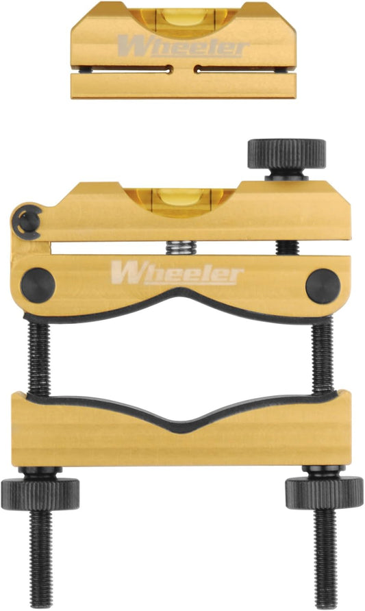 Wheeler Engineering Professional Reticle Leveling System with Heavy-Duty Construction, Universal Design and Storage Case for Gunsmithing and Maintenance, Bronze/Black