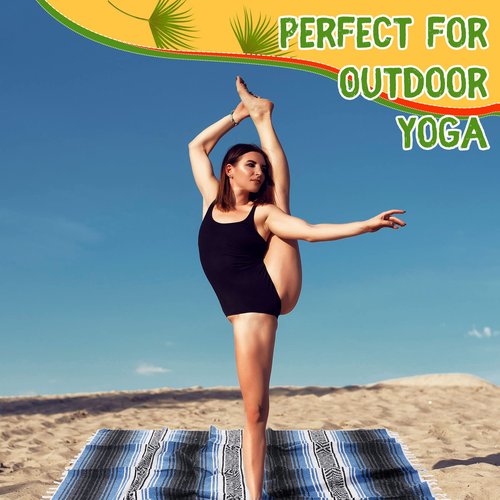 Macarrie 12 Pcs Mexican Beach Blankets Bulk Large Thick Serape Blanket Colorful Striped Yoga Throw for Outdoor Beach Park Picnic Car Couch Home(Bright Colors)