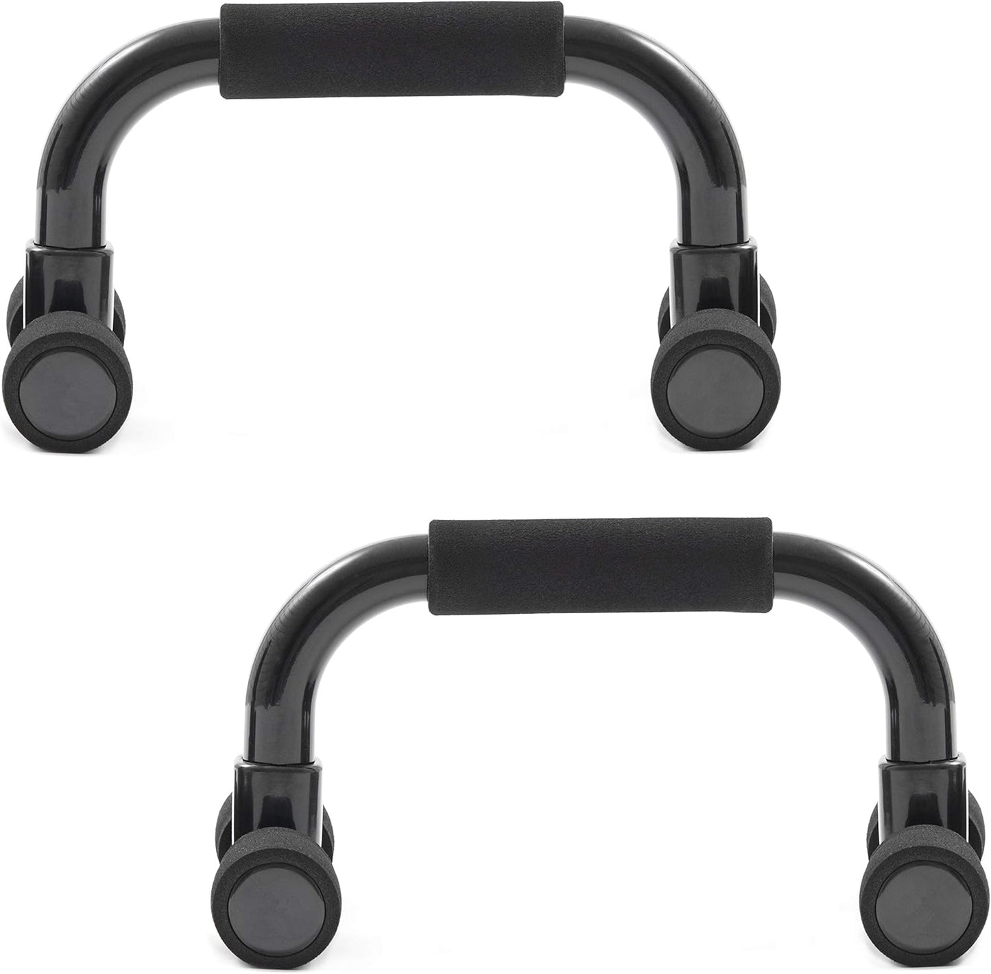 ProsourceFit Push-Up Bars (Set of 2)-Lightweight plastic handles with cushioned foam grips and slip resistant base