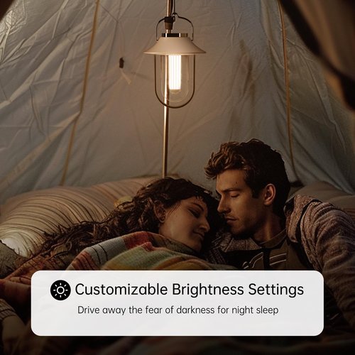 ZUNLISHIAO Tent Lights Portable,Rechargeable Camping Lantern, 3 Lighting Modes,4000mAh Power Bank,IPX5 Waterproof,Up to 800H Running Time Emergency Hanging Light for Hurricane, Power Outages, Home