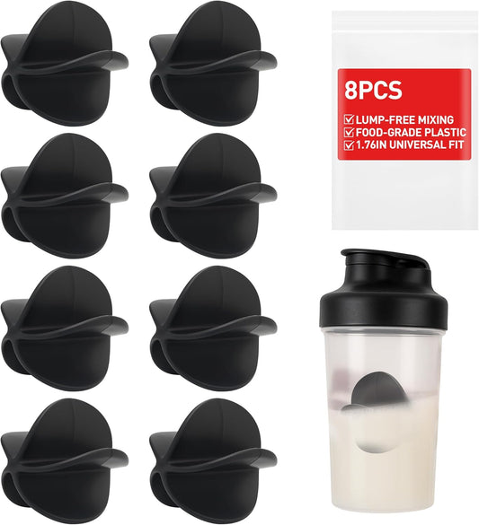 Shaker Ball, 5 Pcs Protein Shaker Ball Plastic Ball Replacement Mixing Balls for Shaker, Mixing Accessories for Most Bottles, Stirring Various Drinks, BPA‑Free, Easy Clean