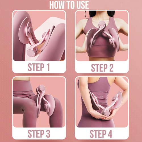 Thigh Exerciser Master,Fitness Master,Hip Trainer Kegel Home Fitness Equipment,Pelvic Floor Trainer,Postpartum Rehabilitation,Resistance Leg Exercise Workout Equipment for Women Home Gym Equipment