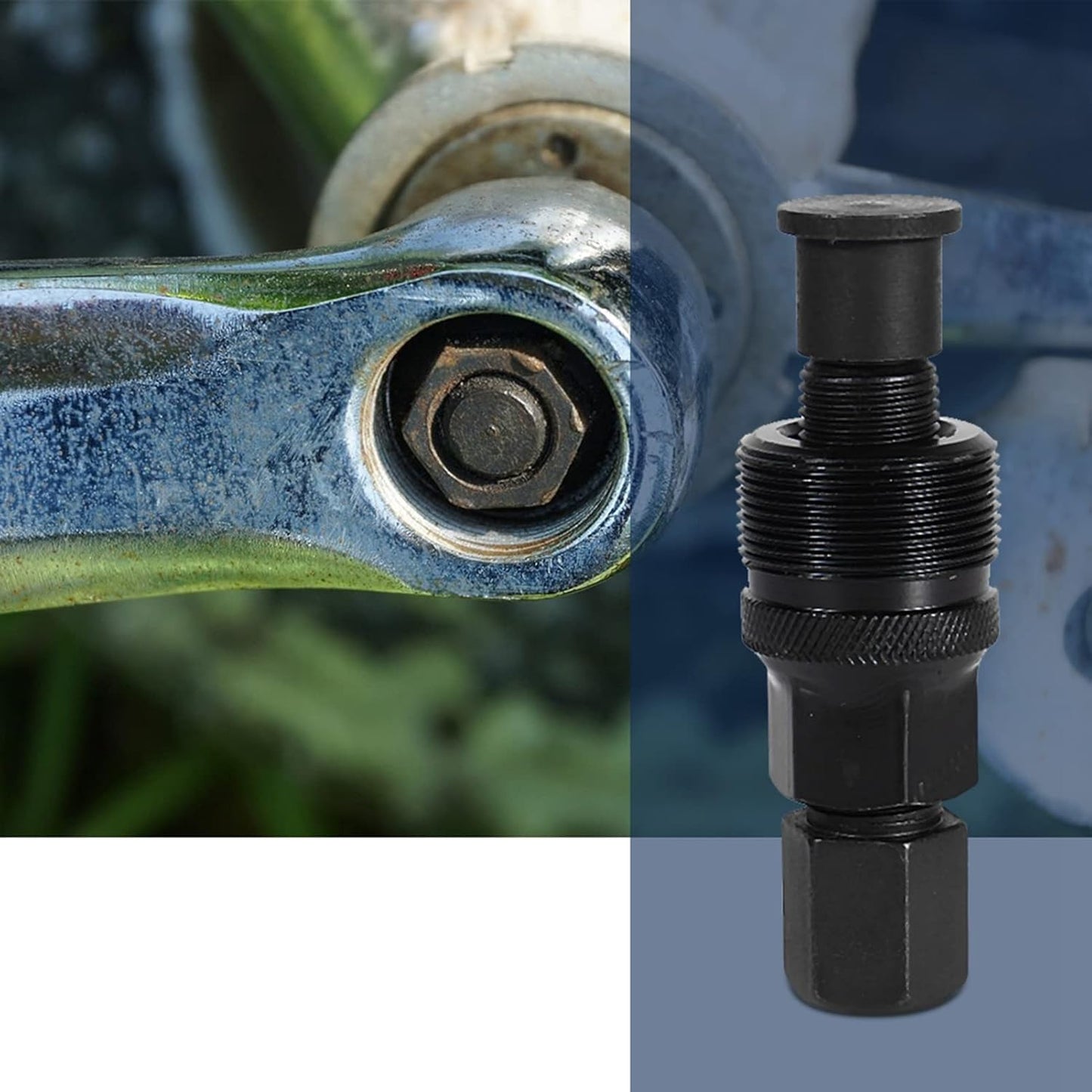 Alomejor Crank Puller Cycling Bracket Freewheel Removal Tool Crankset Crank Arm Puller Maintenance Remover Kits