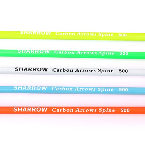 surwolf 31" Carbon Arrows Fluorescence Color Archery Hunting Arrows 500 600 Spine with Feather Fletched Target Practice Arrows for Archery Compound & Recurve & Long Bow 6/12pcs (12, White, Spine 600)